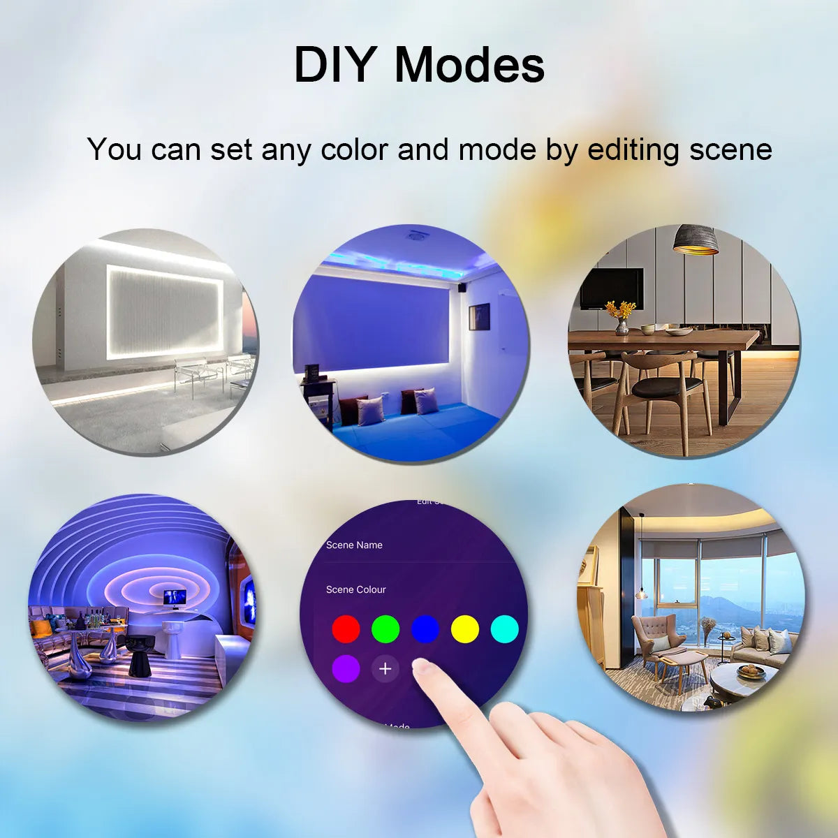 Glow Smart WIFI RGB LED Strip Lights. Work with Alexa/Google Home/Smart Life/Tuya; for Party Room Decor